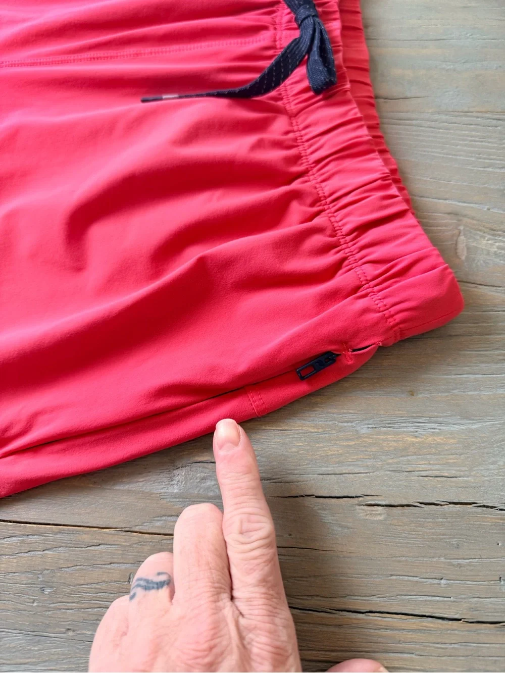 Fabletics Men's “The One Short” Athletic Short Poppy Red(Salmon) Size-28 GUC